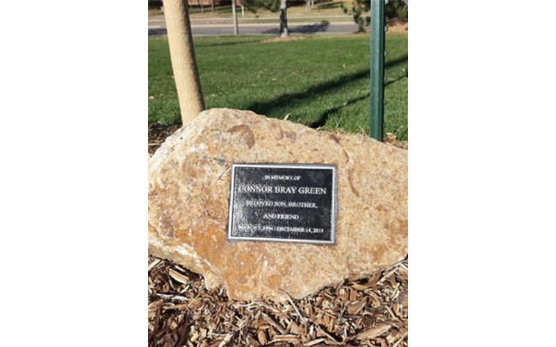 Name Plate on Rock